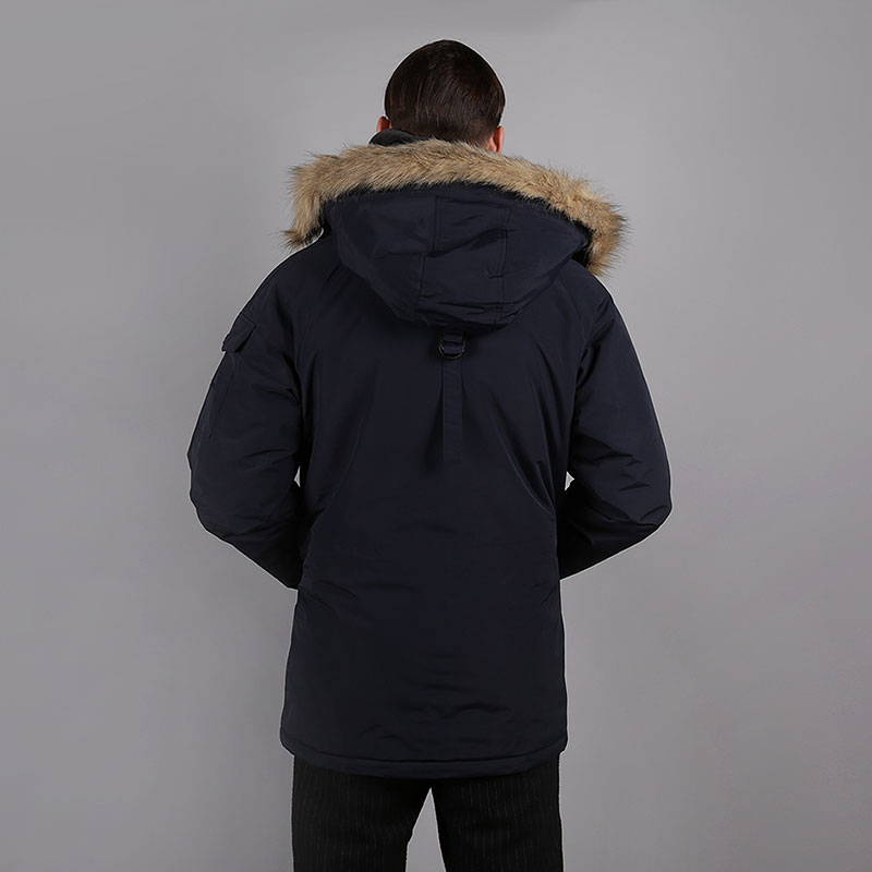 мужская синяя куртка Carhartt WIP Anchorage Parka I000728-navy/black - цена, описание, фото 5